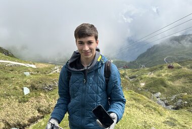 Müllsammelaktion Umweltbaustelle Alpenverein am Kitzsteinhorn | © Edith Danzer